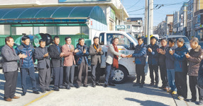 논산계룡축협, 양돈단지에 방역차량 기증