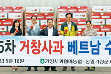 거창사과 11t, 베트남 수출길 올라