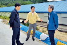 전북지역 집중호우 피해농가 위로