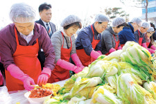 500여명 김장 8540㎏ 담가 홀몸어르신 등에 전해