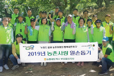 에스앤파낙스울산·기장지사 | 배 재배농가 일손돕기 ‘비지땀’