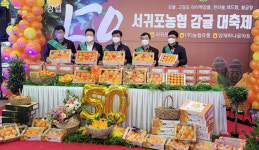 제주 서귀포농협, 하나로마트 양재점서 감귤 소비촉진 행사
