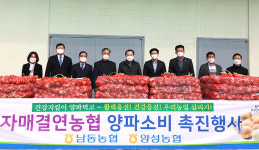 인천 남동농협, 경기 안성 양성양파 판매행사