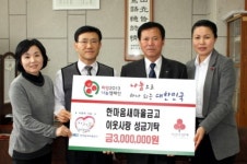 한마음새마을금고, 이웃사랑 성금 기탁