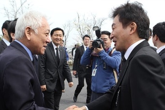 김한길.안철수 야당 대표와 덕담 주고받은 원희룡