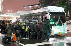 3일 눈폭탄 제주 대중교통 고군분투