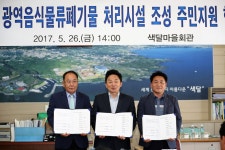 10년 묵은 현안 광역음식물 폐기장, 중문 색달동