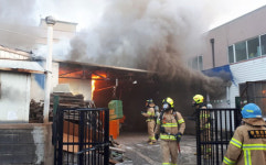 제주 한림항 인근 음식점서 화재...인명피해 없어