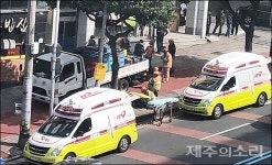 제주시청 인근서 70대 할머니 트럭에 치여 숨져