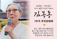 평화운동가 故 김복동 추모촛불, 제주서 타오른다