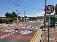 제주 노인보호구역 바닥엔 30km 표지판은 50km 오락가락