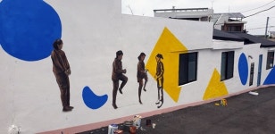 청년 예술가들, 제주 신산머루 골목 벽화로 채우다