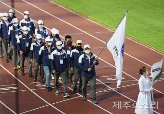 제102회 전국체전서 제주 선수단 메달 총 17개