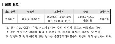 확진자 방문 남원읍 태흥2리 마을회관 동선 공개
