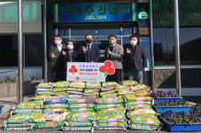(주)다온씨앤에이, 제주 취약가구에 쌀 75포대 기증
