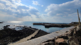 신당과 해안선이 여울지는 제주올레 4코스