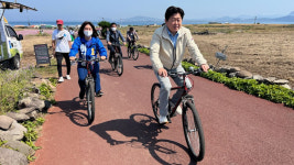 대정읍 이서윤 오영훈 도지사 후보와 가파도 민생탐방