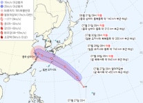 밤 사이 형성된 열대저압부, 제5호 태풍 성장해 제주 영향 촉각