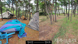알박기 제주 이호해수욕장 텐트촌 10여년 만에 모두 철거