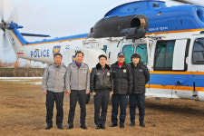 이상률 제주경찰청장, 해맞이 주요 행사장 항공정찰 나서