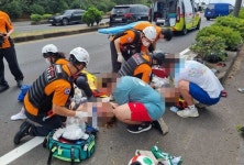 제주 찾은 독일 국적 쌍둥이 잼버리 대원...오토바이 사고로 중·경상