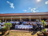 제주 애월중-곽금초 동창회, 이역만리 캄보디아에 온정 나눠