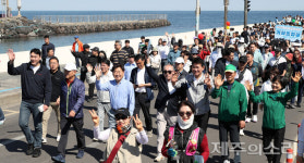 제주 원도심에서 사라진 자동차, 거대한 그림판으로 탈바꿈