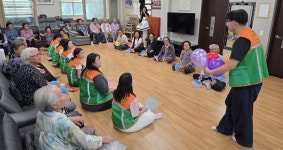 광역자치단체 최초 제주도 청년자율방재단, 경로당 방문 활동