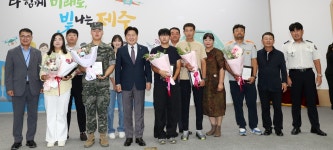 제주 구좌의용소방대 고성윤 등 3명, 응급환자 대응으로 표창