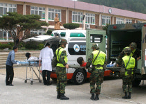지진발생 땐 이렇게 국군홍천병원 대응훈련 실시