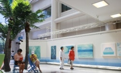 병원에서 여름 바다 구경하다