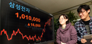 [포토] 삼성電, 황제株 올랐다
