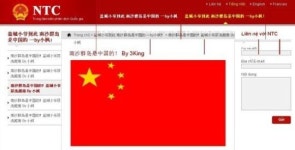 중국 오성홍기가 왜 베트남 정부사이트에?