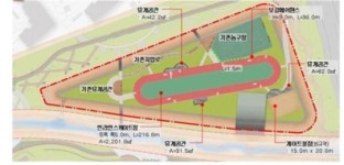 광명시 한내천 유수지 인라인 스케이트장 설치