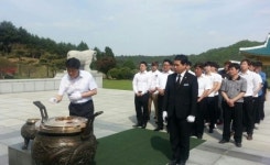 대전시설관리공단 직장운동부 대전국립현충원 봉사활동 실시