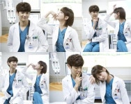 메디컬 탑팀 오연서-최민호 촬영장서 조각상 빙의