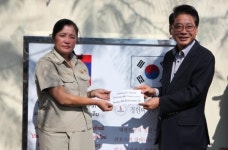 경인여대, 라오스 나므앙초교에 지원금 쾌척