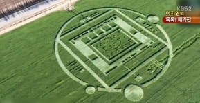 미스터리 서클 발견, 하룻밤새 농장에 거대한 문양이?