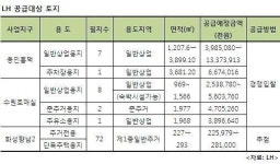 LH, 용인흥덕·수원호매실·화성향남2지구 상업용지 등 91필지 공급