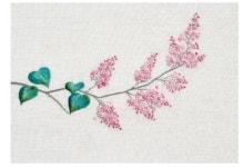 자수 작가 김주영의  야생화 자수, 꽃피다전..롯데갤러리 청량점