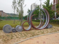 인천십정동 열우물 경기장 주변경관이 달라졌다