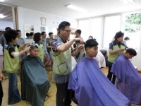 한울본부 헤어스케치봉사회, 울진관내 군부대 이·미용봉사