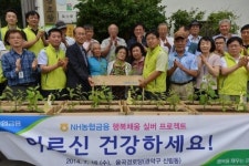 농협금융, 경로당에 삼계탕 지원 등 봉사활동 실시