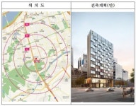 서초2동 한전아트센터 인근에 182실 규모 관광호텔 건립