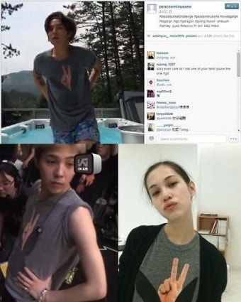 '지드래곤 키코 열애설' 아이스버킷 챌린지 영상 속 티셔츠… 커플티 의혹