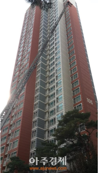 광명소방서 고층 아파트 가상화재 소방훈련