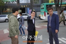 안산시의회 페달로 정거장 설치 현장 활동