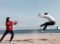 우나리, 장풍으로 안현수 날리다? 내 장풍을 받아랏! 에네르기파!