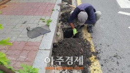 동두천시 중앙동 빗물받이 시설 전수조사 17개소 정비완료