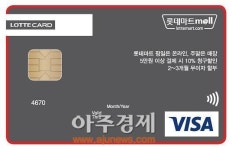 롯데마트, 평일엔 온라인몰, 주말엔 매장에서 할인해주는 신용카드 출시